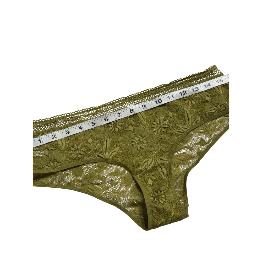 Simone Perele Olive Green Floral Lace Underwire Bra and Brief Lingerie Set READ! - Picture 11 of 12
